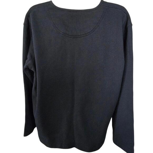 Lauren Ralph Lauren Men's Navy Blue Henley‎ Sweater - Picture 4 of 6